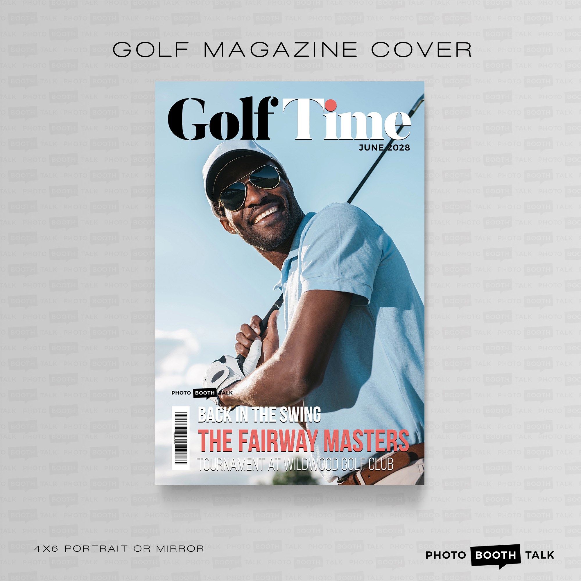 Golf Magazine Cover - Portrait Mirror - Photoshop PSD Files