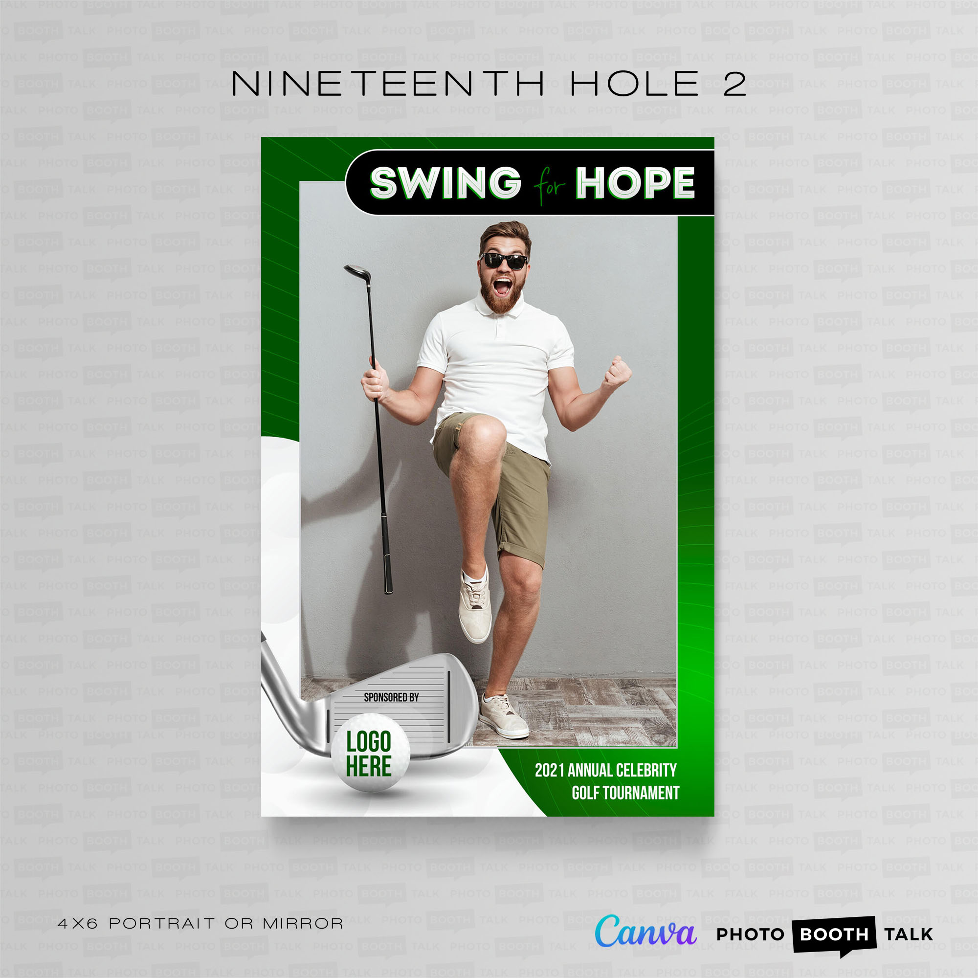 Nineteeth Hole 2 - Portrait Mirror - For Canva