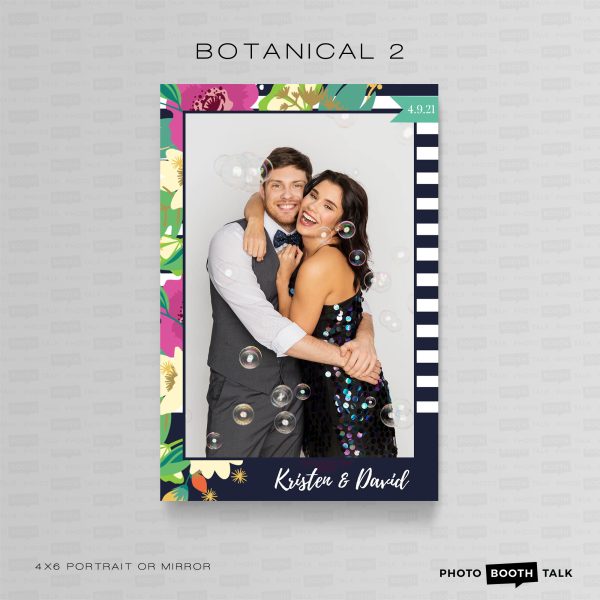 Botanical 2 - Portrait Mirror - For Canva