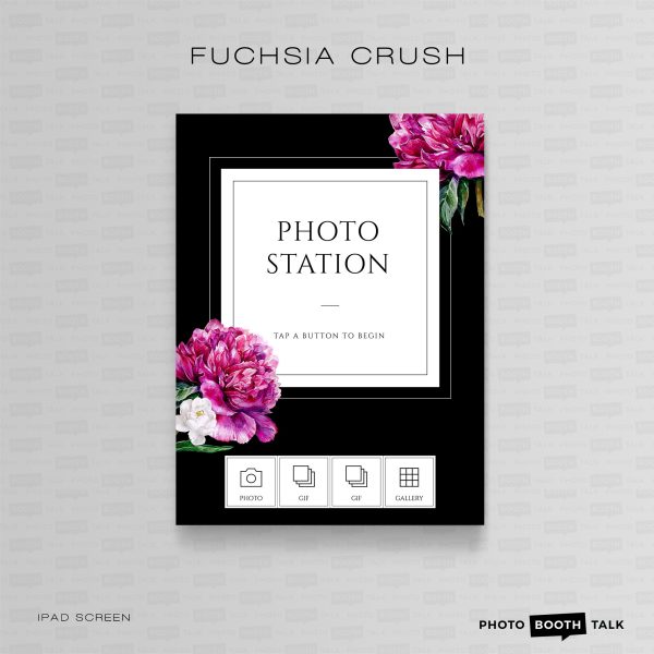 Fuchsia Crush - iPad Welcome Screen & Buttons for Canva