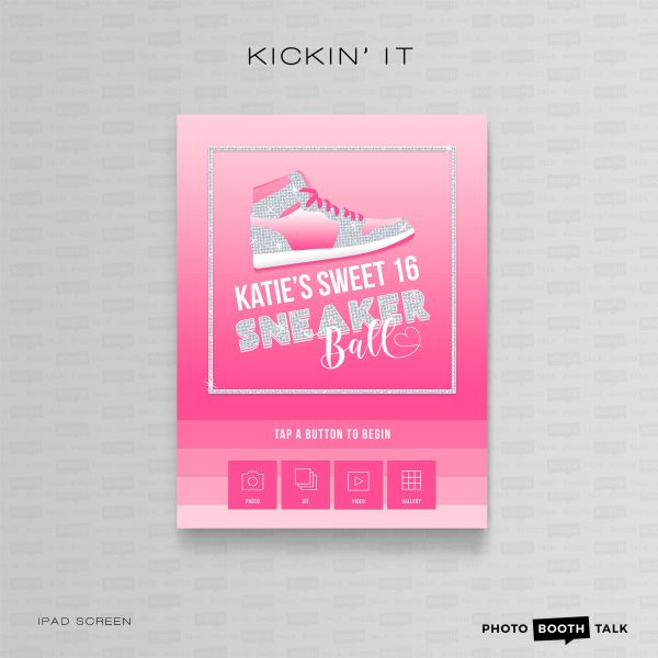 Kickin It - iPad Welcome Screen & Buttons for Canva