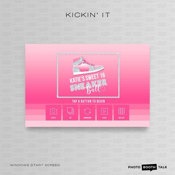 Kicking It - Windows Welcome Screen & Buttons for Canva