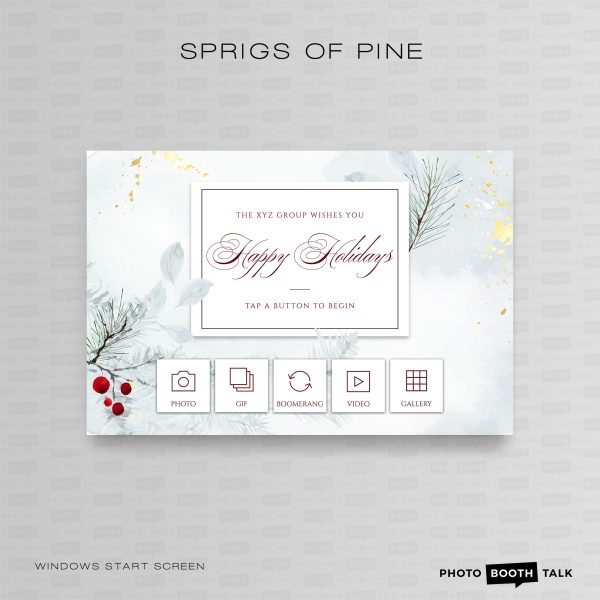Sprigs of Pine - PC Welcome Screen