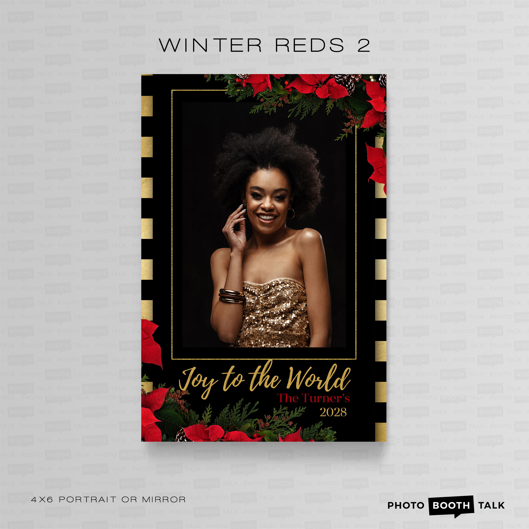 Winter Reds 2 - Portrait Mirror - For Canva