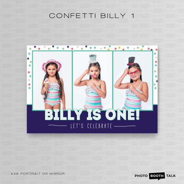 Confetti Billy 1 - Portrait Mirror - For Canva