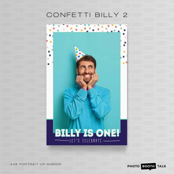Confetti Billy 2 - Portrait Mirror - For Canva