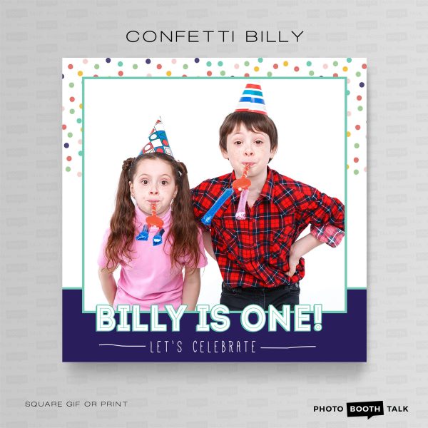 Confetti Billy - Square - For Canva