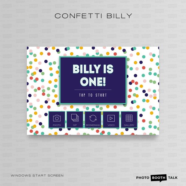 Confetti Billy - PC Welcome Screen