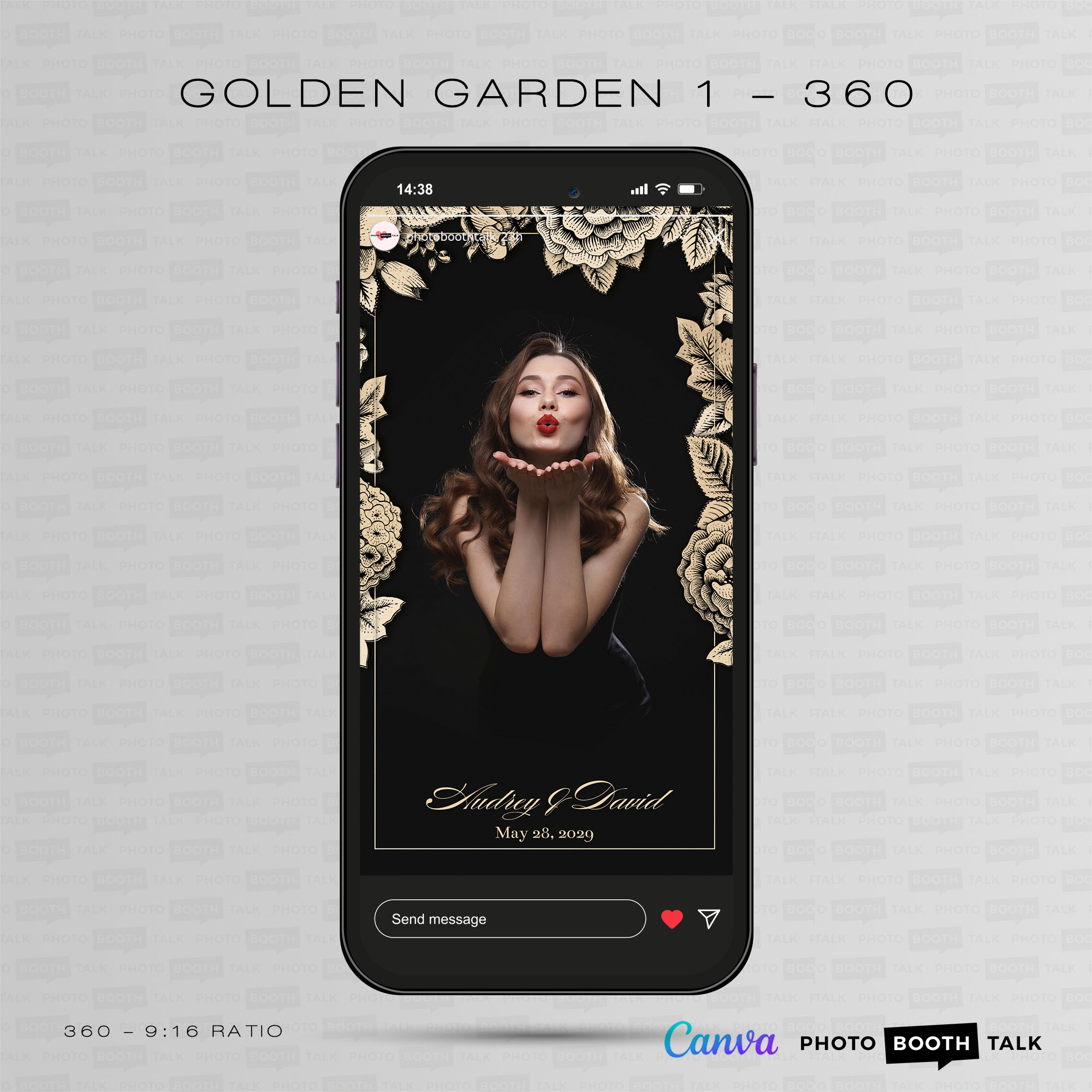 Golden Garden 1 - 360 - For Canva