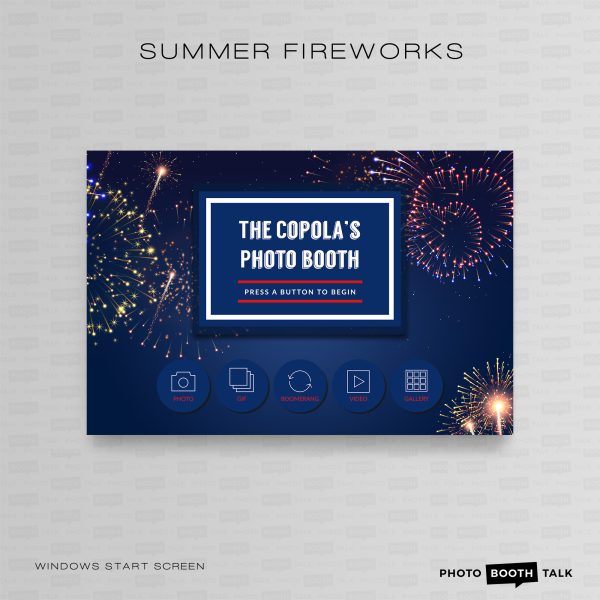 Summer Fireworks - PC Welcome Screen