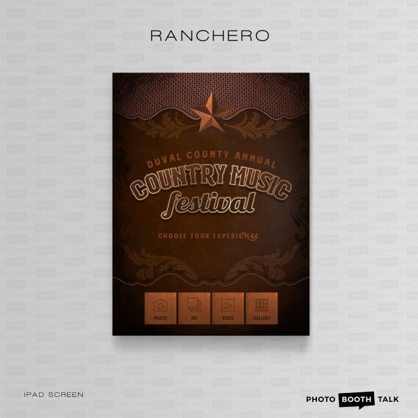 Ranchero - iPad Welcome Screen & Buttons