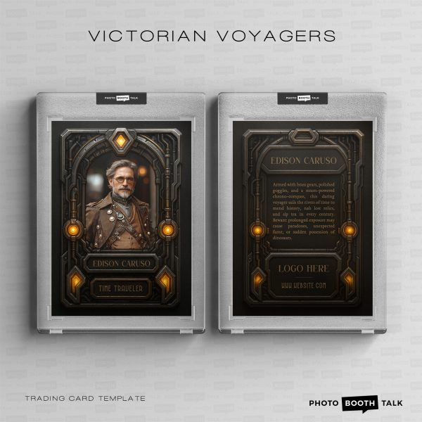 Victorian Voyagers  – 2.5″ x 3.5″ Trading Card - for Canva