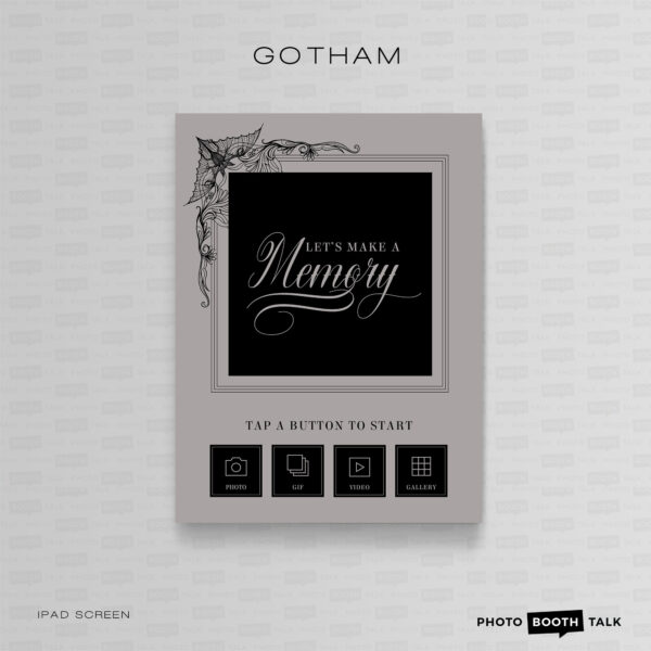 Gotham - iPad Welcome Screen & Buttons for Canva
