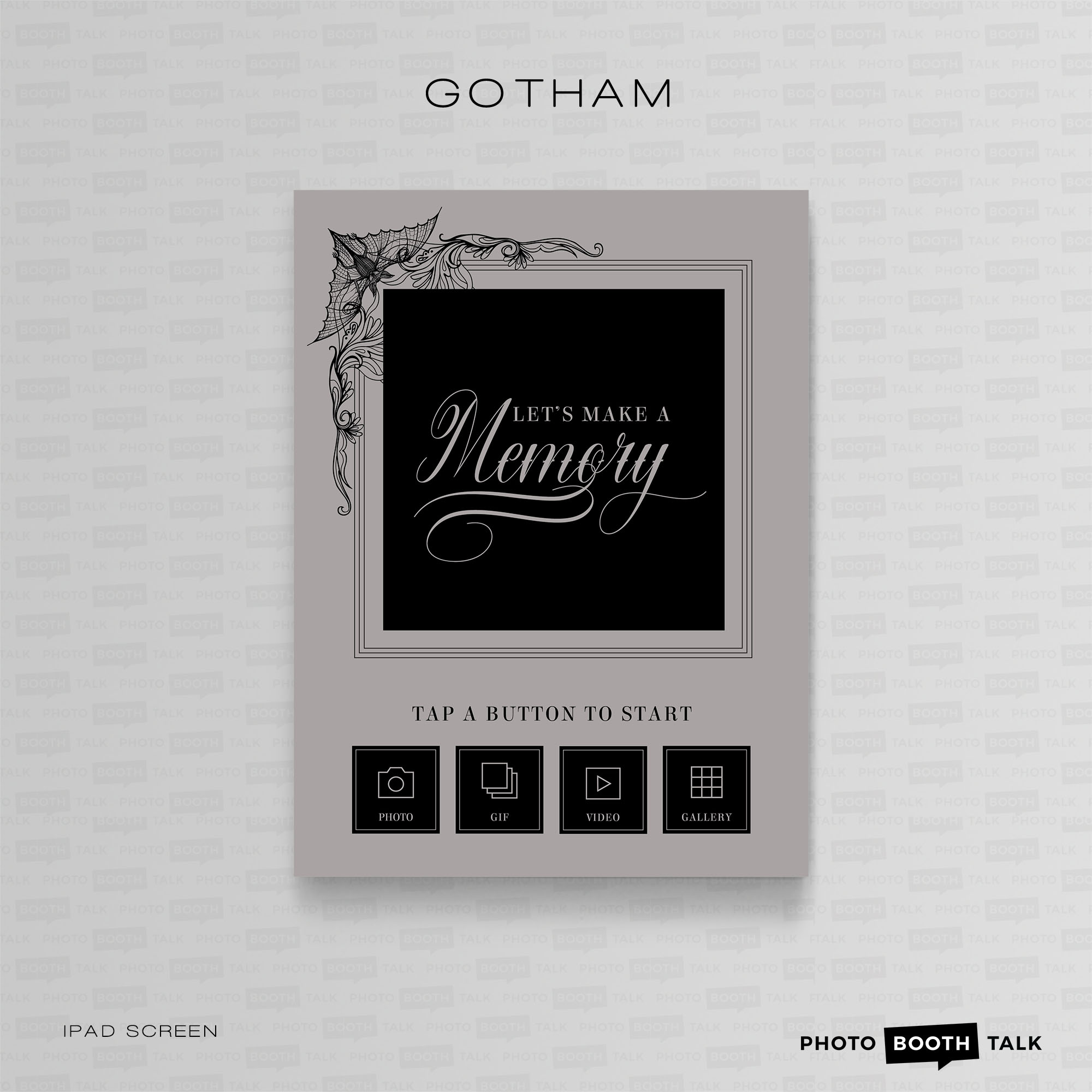 Gotham - iPad Welcome Screen & Buttons for Canva