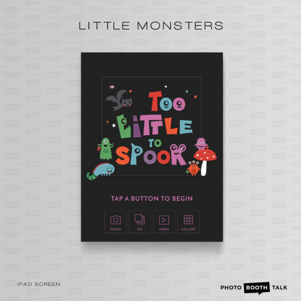 Little Monsters - iPad Welcome Screen & Buttons