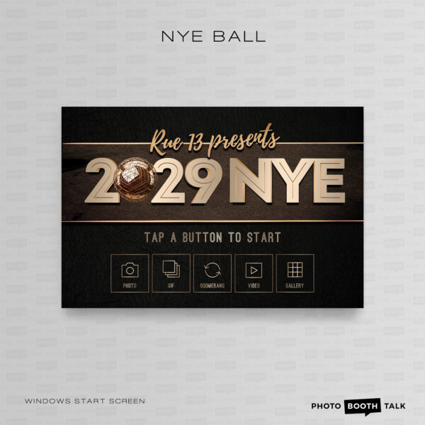 NYE Ball - PC Welcome Screen