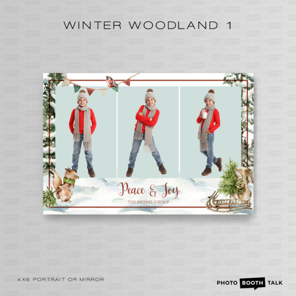 Winter Wonderland 1 - Portrait Mirror  - Photoshop PSD Files