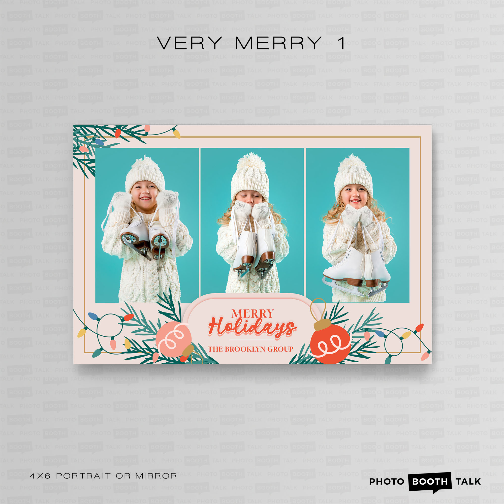 Very Merry 1 - Portrait Mirror - For Canva