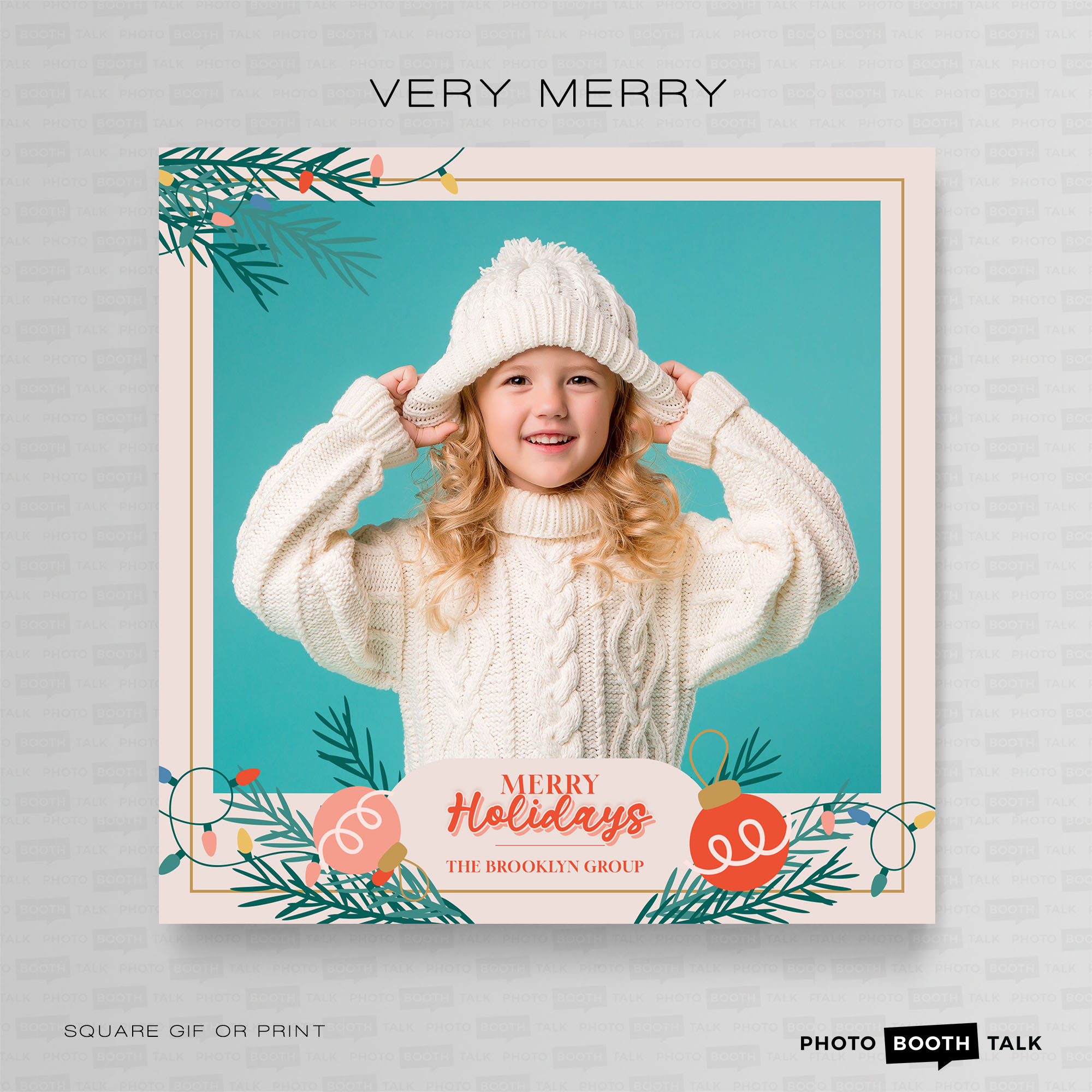 Very Merry 1 - Square - For Canva - Image 3