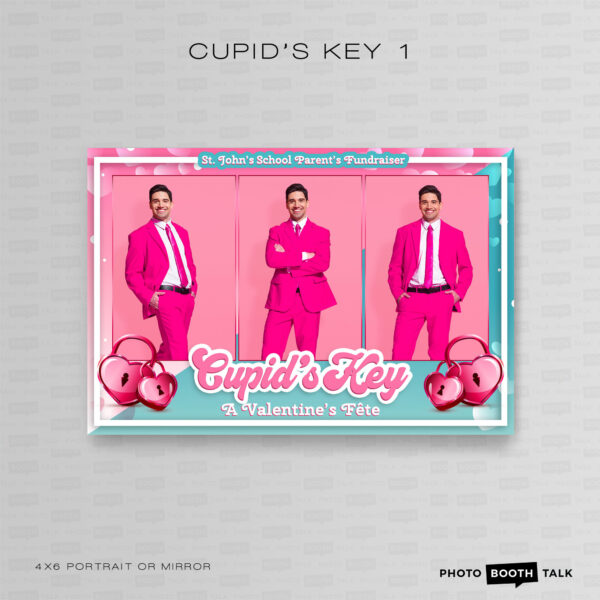 Cupid's Key 1 - Portrait Mirror  - Photoshop PSD Files