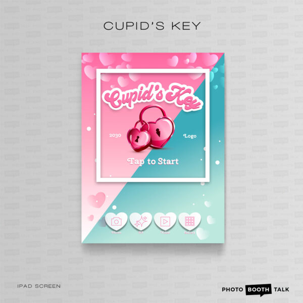 Cupid's Key - iPad Welcome Screen & Buttons