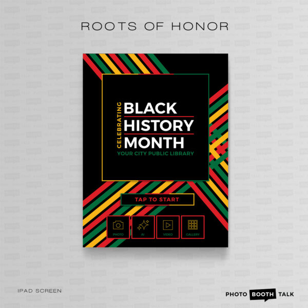 Roots of Honor - iPad Welcome Screen & Buttons for Canva