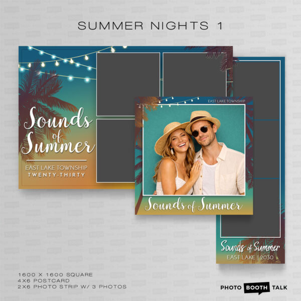 Summer Nights 1 - Square - Photoshop PSD Files