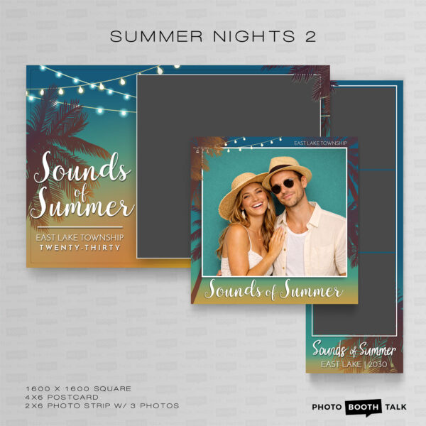 Summer Nights 2 - Square - For Canva