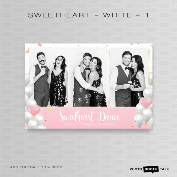 Sweetheart - White - 1 - Portrait Mirror - For Canva