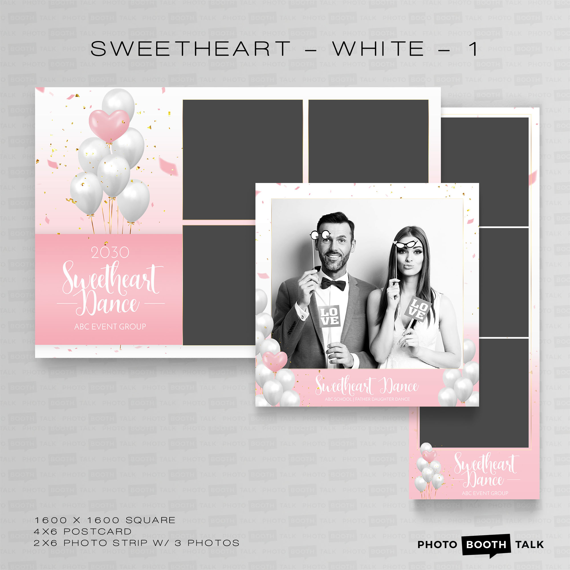 Sweetheart - White - 1 - Square - Photoshop PSD Files