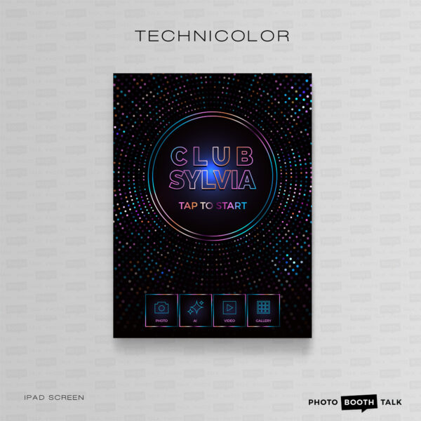 Technicolor - iPad Welcome Screen & Buttons for Canva