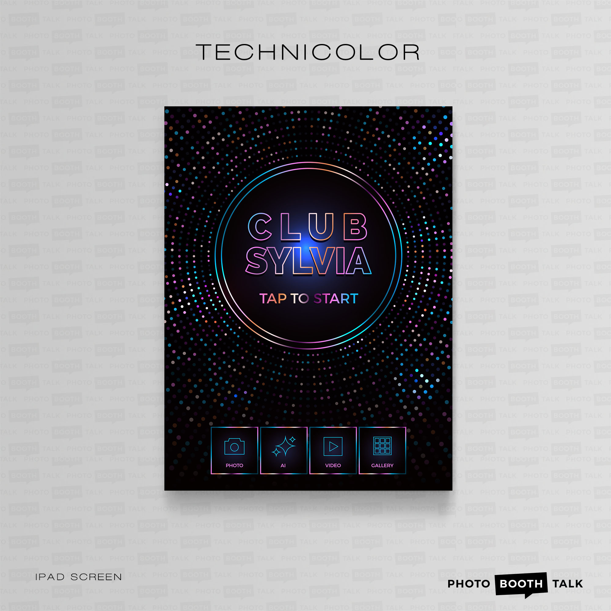 Technicolor - iPad Welcome Screen & Buttons