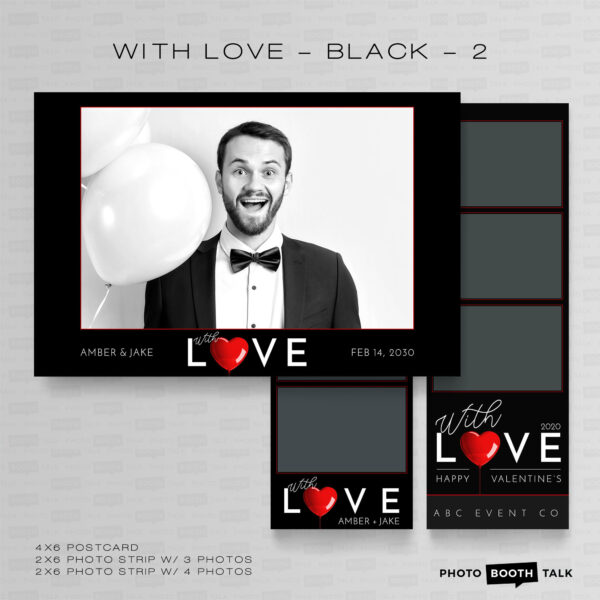 With Love - Black - 2 - For Canva