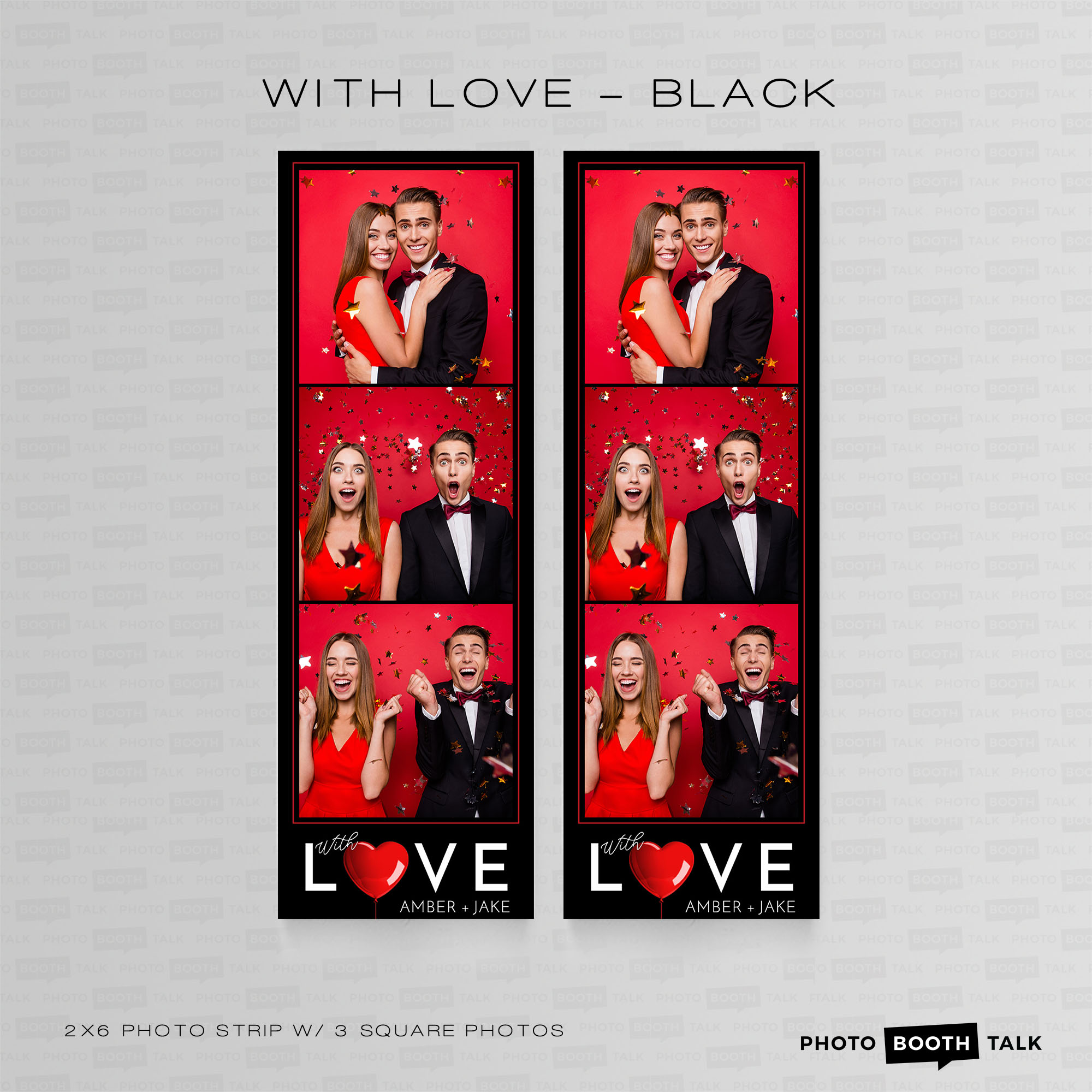 With Love - Black - 1 - Square - For Canva - Image 4
