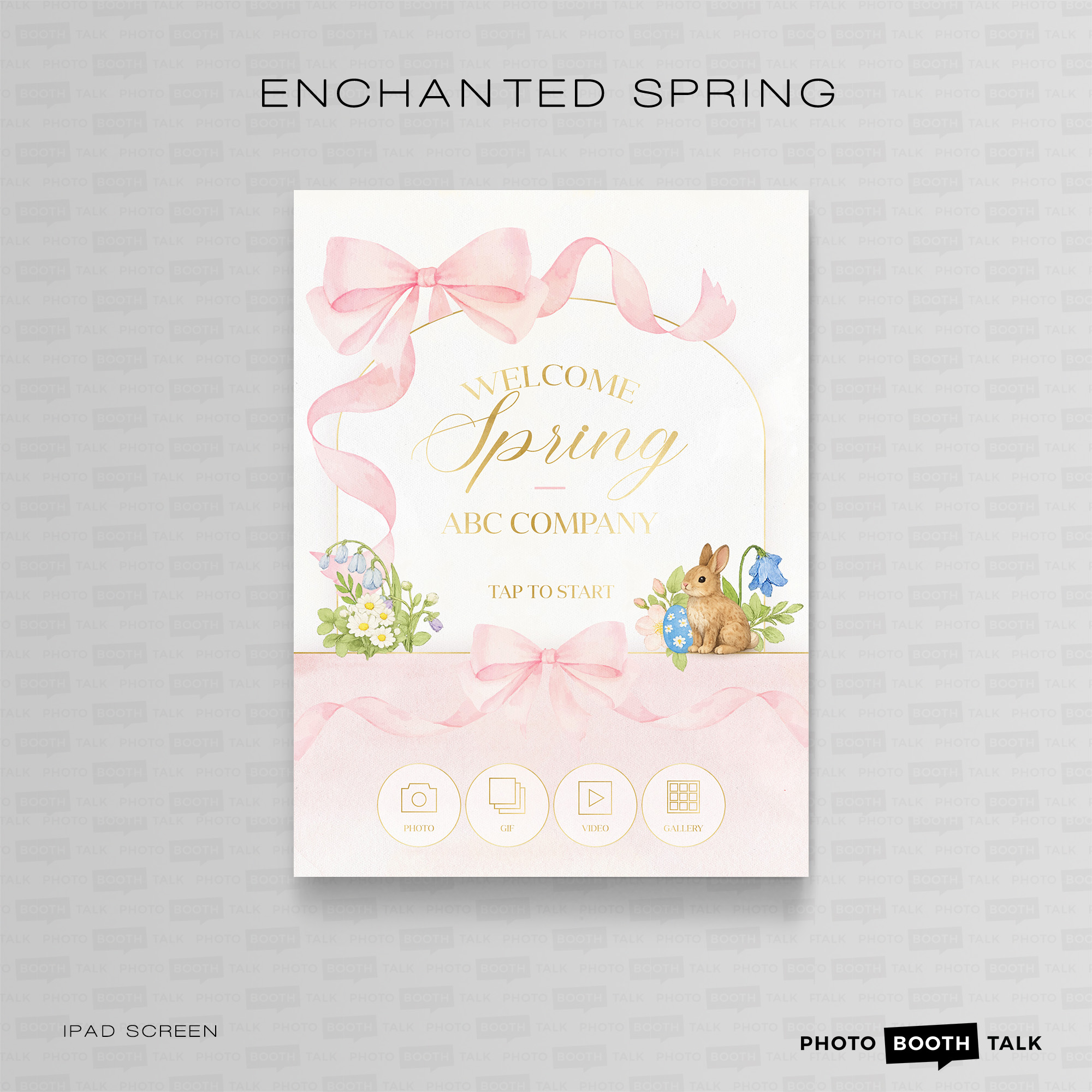 Enchanted Spring - iPad Welcome Screen & Buttons
