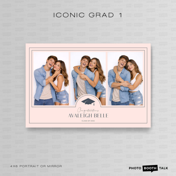 Iconic Grad 1 - Portrait Mirror  - Photoshop PSD Files