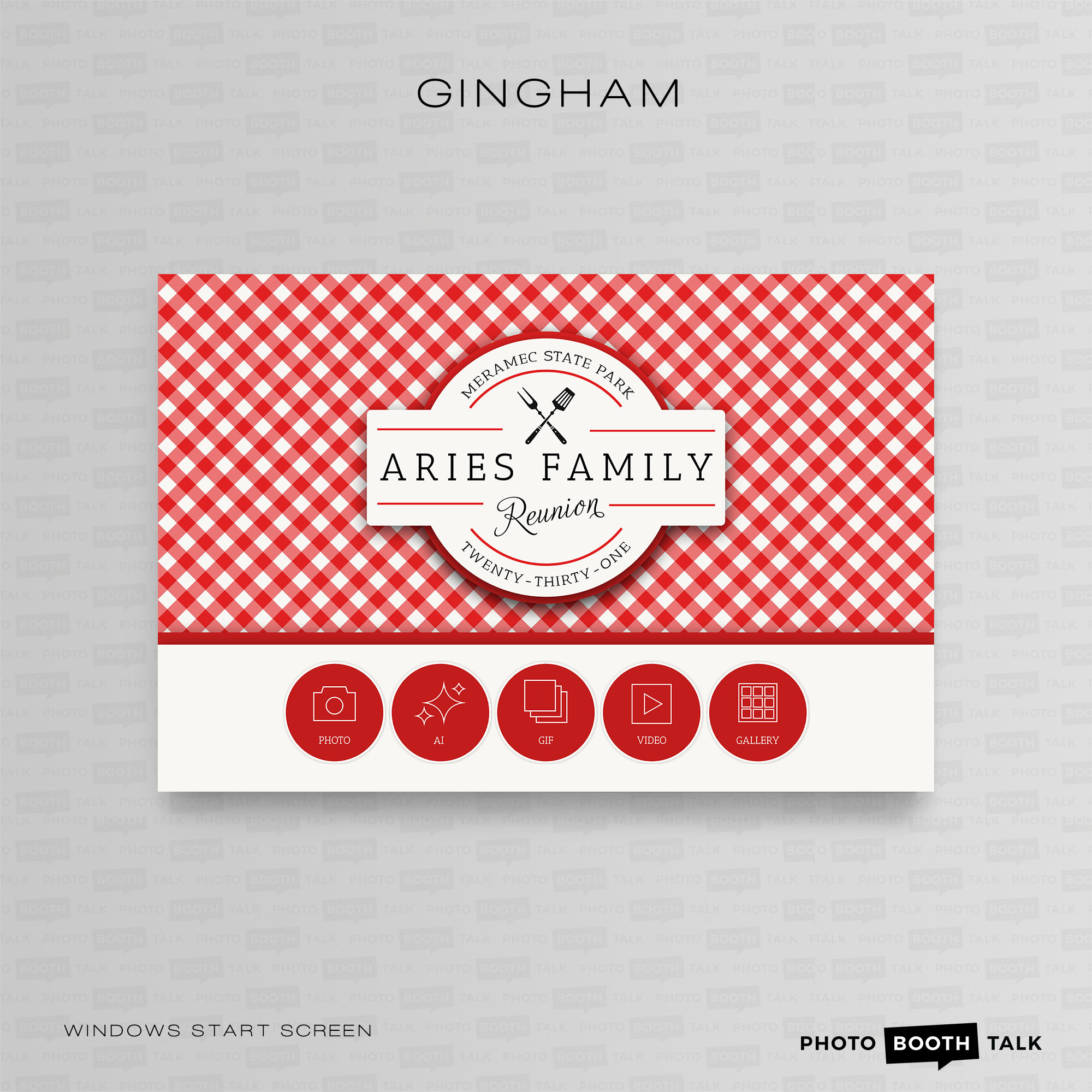 Gingham - PC Welcome Screen