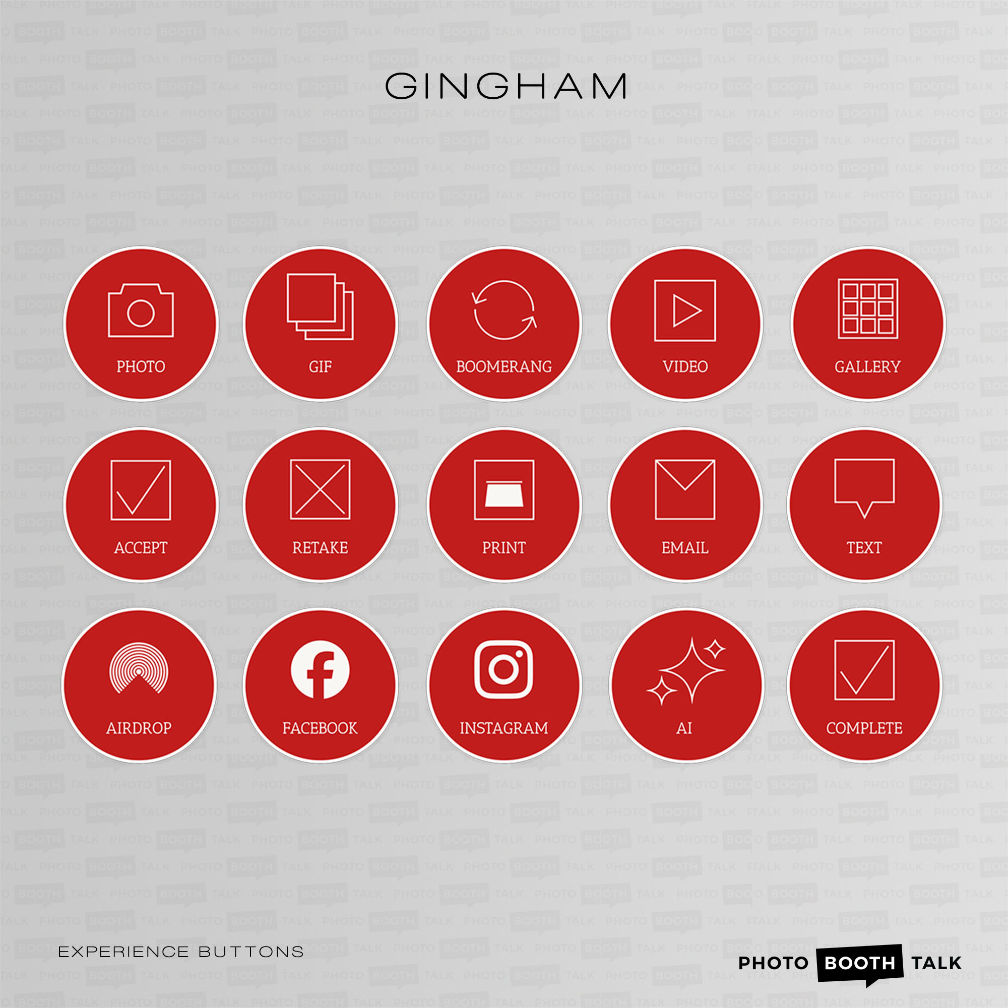 Gingham - iPad Welcome Screen & Buttons - Image 2
