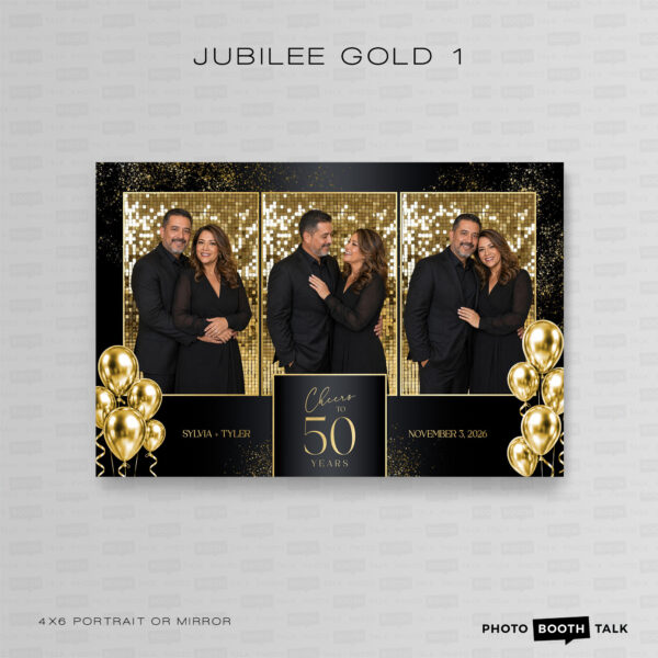 Jubilee Gold 1 - Portrait Mirror - Photoshop PSD Files