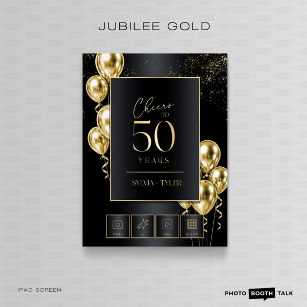 Jubilee Gold - iPad Welcome Screen & Buttons