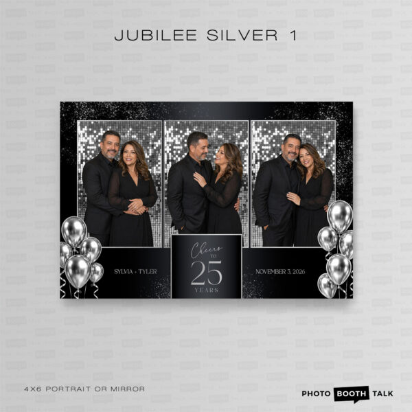 Jubilee Silver 1 - Portrait Mirror - Photoshop PSD Files